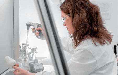 Chemist in a lab